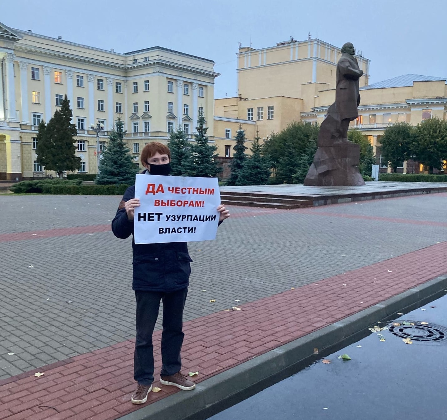 Захват государственной власти. Одиночный пикет Смоленск.